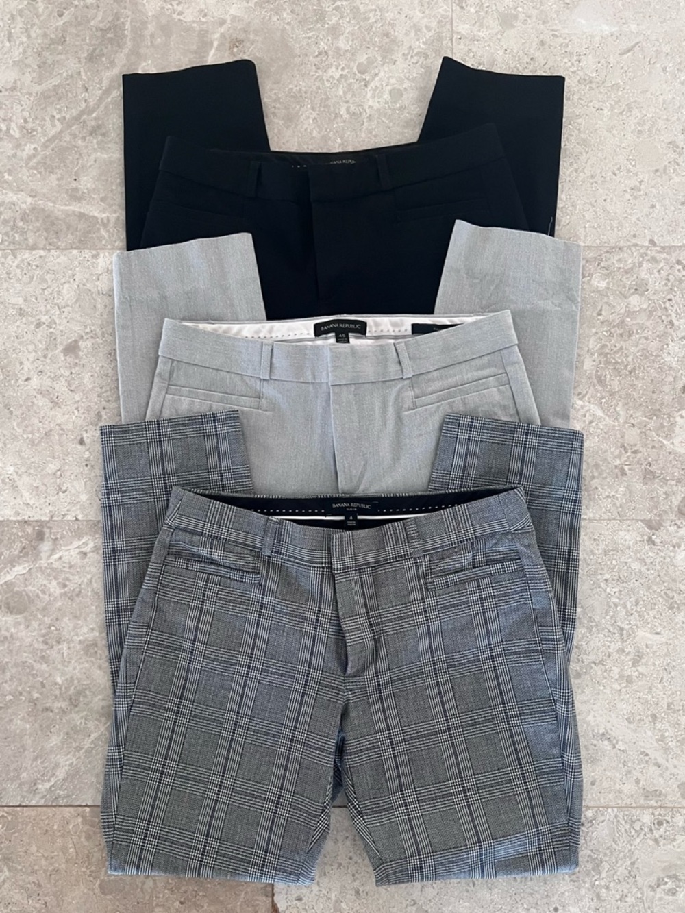 Banana Republic 3 pair of Sloan Pants